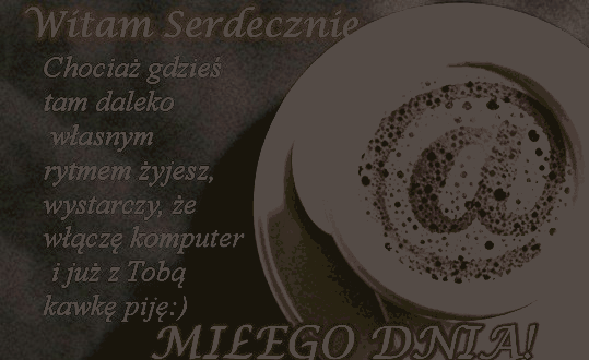 Pyszna kawa z życzeniami